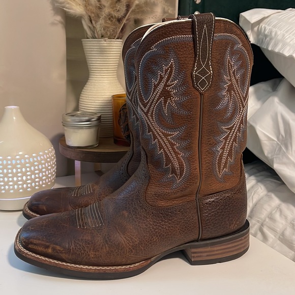 Ariat Men’s QuickDraw Performance Western Boots- Broad Square Toe - Picture 4 of 11